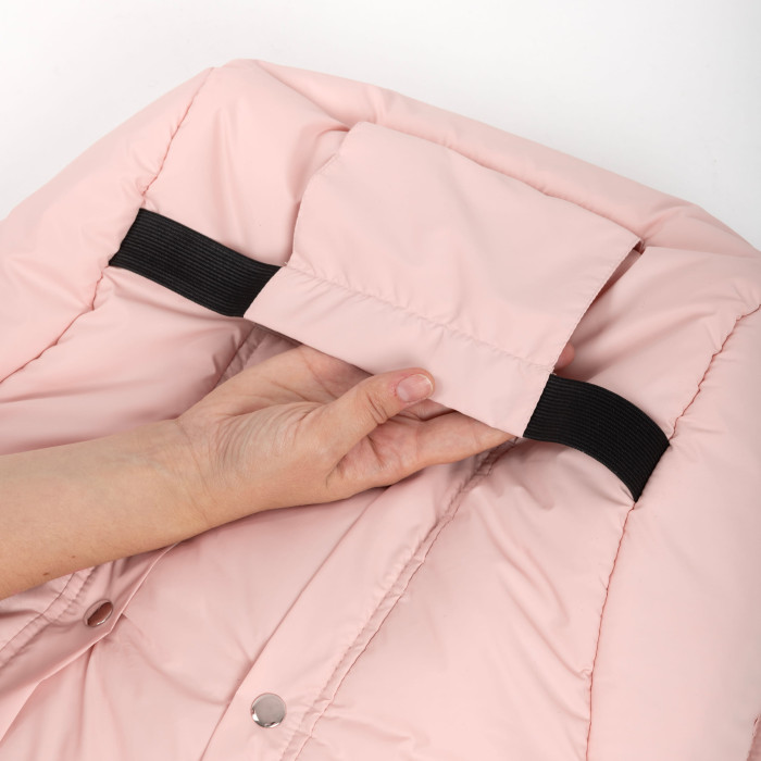 Зимний конверт в коляску Trend розовый