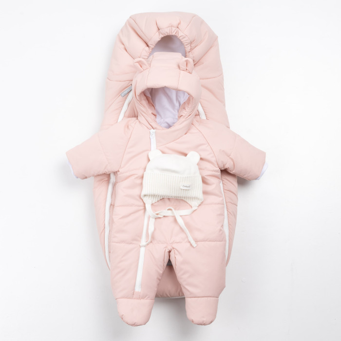 Зимний конверт в коляску Baby XS розовый