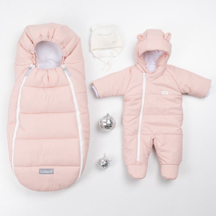 Зимний конверт в коляску Baby XS розовый