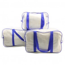 Набор сумок в роддом из 3 шт M, S, L, синий