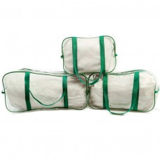 Набор сумок в роддом из 3 шт M, S, L, зеленый