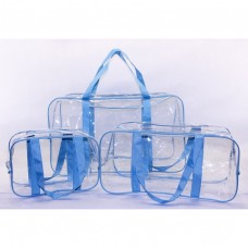 Набор сумок в роддом Premium из 3 шт M, L, XL, синий