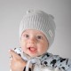 Дитяча зимова шапочка з вушками сіра DoRechi