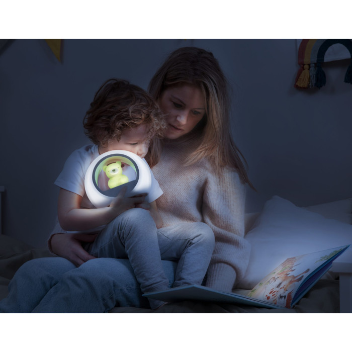 Детский ночник ZAZU BILLY «Медвежонок» с датчиком плача (Cry Sensor), зелёный