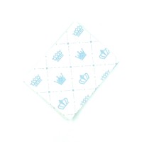 Дитяча пелюшка байка Корона блакитна 80x100, Україна