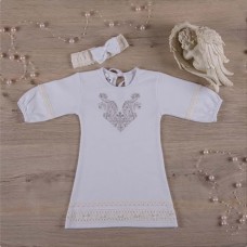 Сорочка для хрещення дівчинки Чарівність біла, Бетіс