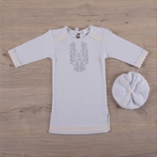 Сорочка для хрещення хлопчика Чарівність біла, Бетіс