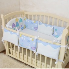 Защита для детской кроватки Замок голубая, Бетис