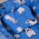 Кокон для новонародженого Веселі звірята 80х50 блакитний, Бетіс
