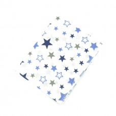 Детская пеленка байка Голубые звезды 80x100, Украина