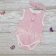 Боди с юбочкой розовый, Happy Tot