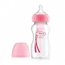 Пляшка для годування широка Options+ 270 мл 91601 рожева, Dr. Brown's