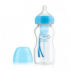 Пляшка для годування широка Options+ 270 мл 91602 блакитна, Dr. Brown's