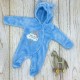 Комбінезон плюшевий Ведмедик 12080-25 блакитний, Garden Baby