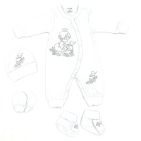 Дитячий святковий комплект Музичний ангел р.56, 29175-02, Garden Baby
