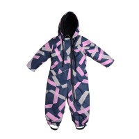 Комбинезон зимний Garden Baby 101032-63/32 для девочки Рисунок на фиолетовом