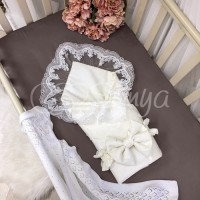 Конверт-ковдра De lux молочний, Україна