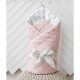 Велюровый конверт-одеяло Tessera розовый