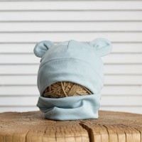 Набір шапочка з манишкою Bruin сірий, Україна