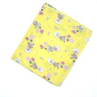 Пеленка трикотажная Happy Bunny желтая, Руно