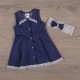 Детское платье Джинсик синее с малиновым Betis 