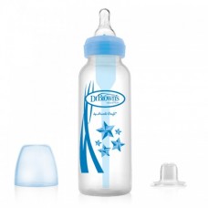 Бутылочка-поильник, голубая, со стандартным горлышком 250 мл Dr. Brown's