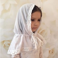 Церковна хустка-палантин Чарівний янгол білий для дітей, Бетіс