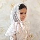 Церковна хустка-палантин Хрестильна скринька білий для дітей, Бетіс