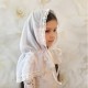 Церковный платок-палантин Натхнення белый для детей, Бетис