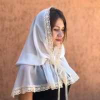 Церковный платок-палантин Натхнення молочный для взрослых, Бетис