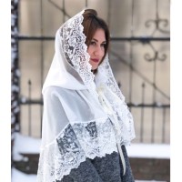 Церковна хустка-палантин Перлина шифон для дорослих, Бетіс