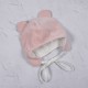 Дитяча шапочка Tessera велюр рожева