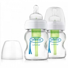 Пляшка для годування скляна широка Natural Flow® 150 мл 2 шт Dr. Brown's