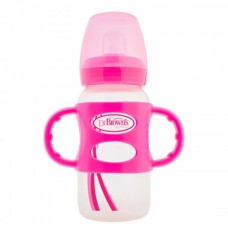 Бутылочка-поильник с ручками, розовая, с широким горлышком 270 мл Dr. Brown's