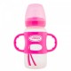 Пляшка-поїльник з ручками рожева DrBrowns