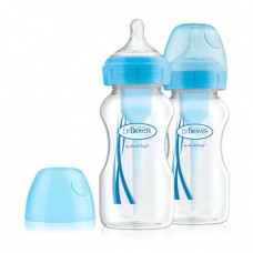 Бутылочка для кормления с широким горлышком Options+ голубая 270 мл 2шт. , Dr. Brown's