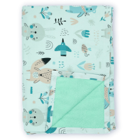 Водонепроницаемая пеленка Eco Cotton 65х90 зверята, ЭКО ПУПС