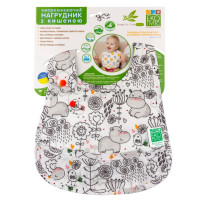Слинявчик Бегемотик Eco Cotton Premium, ЕКО ПУПС
