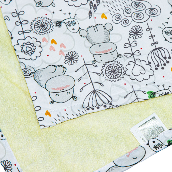 Непромокаюча пелюшка Eco Cotton ЕКО-ПУПС 50×70 см, принт «Бегемотики»