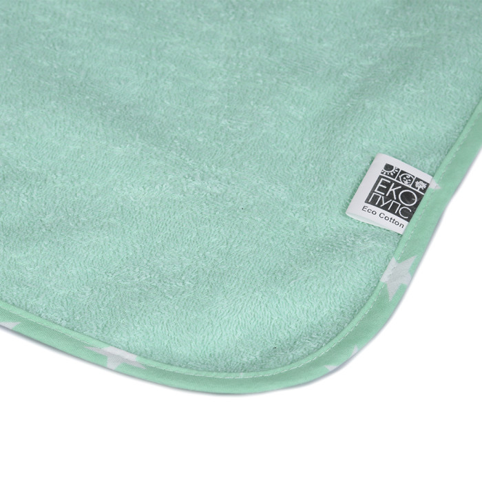 Водонепроницаемая двусторонняя пеленка Eco Cotton 50х70 звездочки