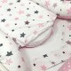 Кокон для новорожденного Baby Design Stars серо-розовый