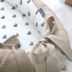 Кокон для новонароджених Baby Design Сердечки сіро-бежеві Маленька Соня