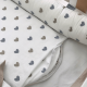 Кокон для новорожденного Baby Design Сердечки серо-бежевые
