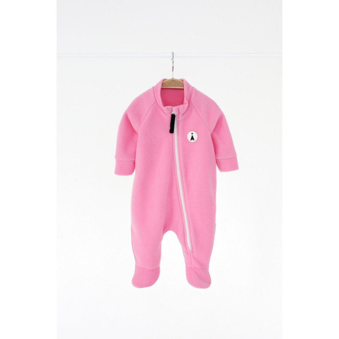 Детский флисовый человечек James розовый