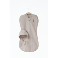 Теплая евро пеленка кокон на молнии Cozy мокко, 0-3 мес