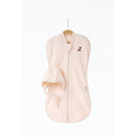 Теплая евро пеленка кокон на молнии Cozy cливочный, 3-6 мес