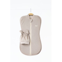 Пеленка кокон на молнии + шапочка, Honey, мокко, 3-6 мес