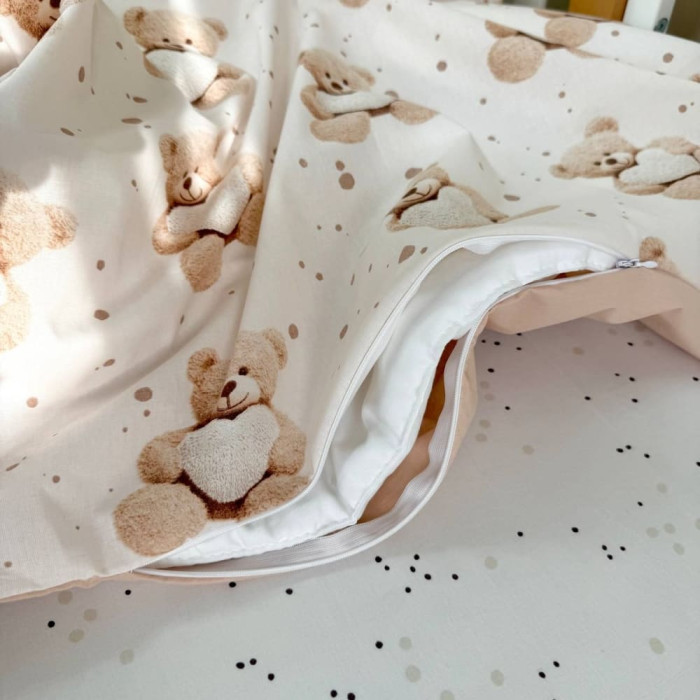 Змінний комплект постільної білизни Ведмедик із сердечком