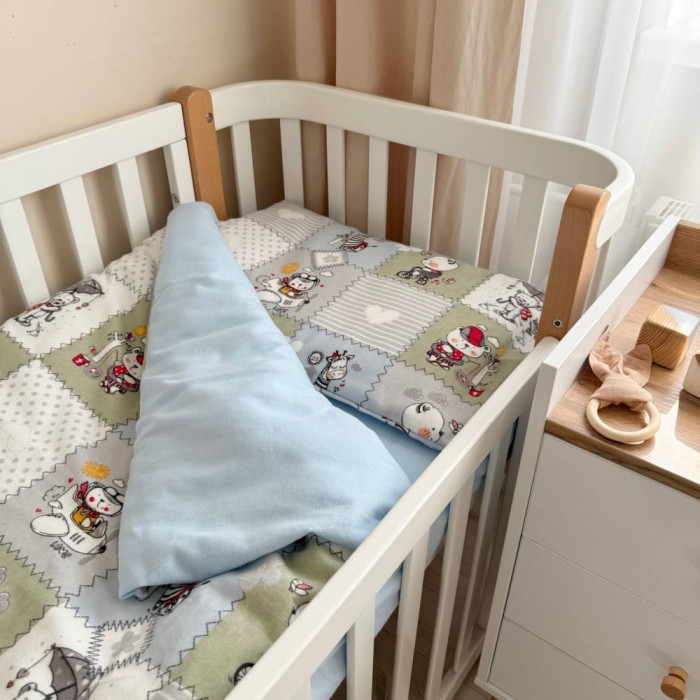Дитяча постільна білизна для немовлят Печворк Маленька Соня фланель
