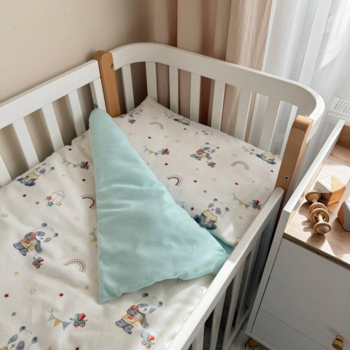 Дитяча постільна білизна для немовлят Панди з іграшками Маленька Соня фланель